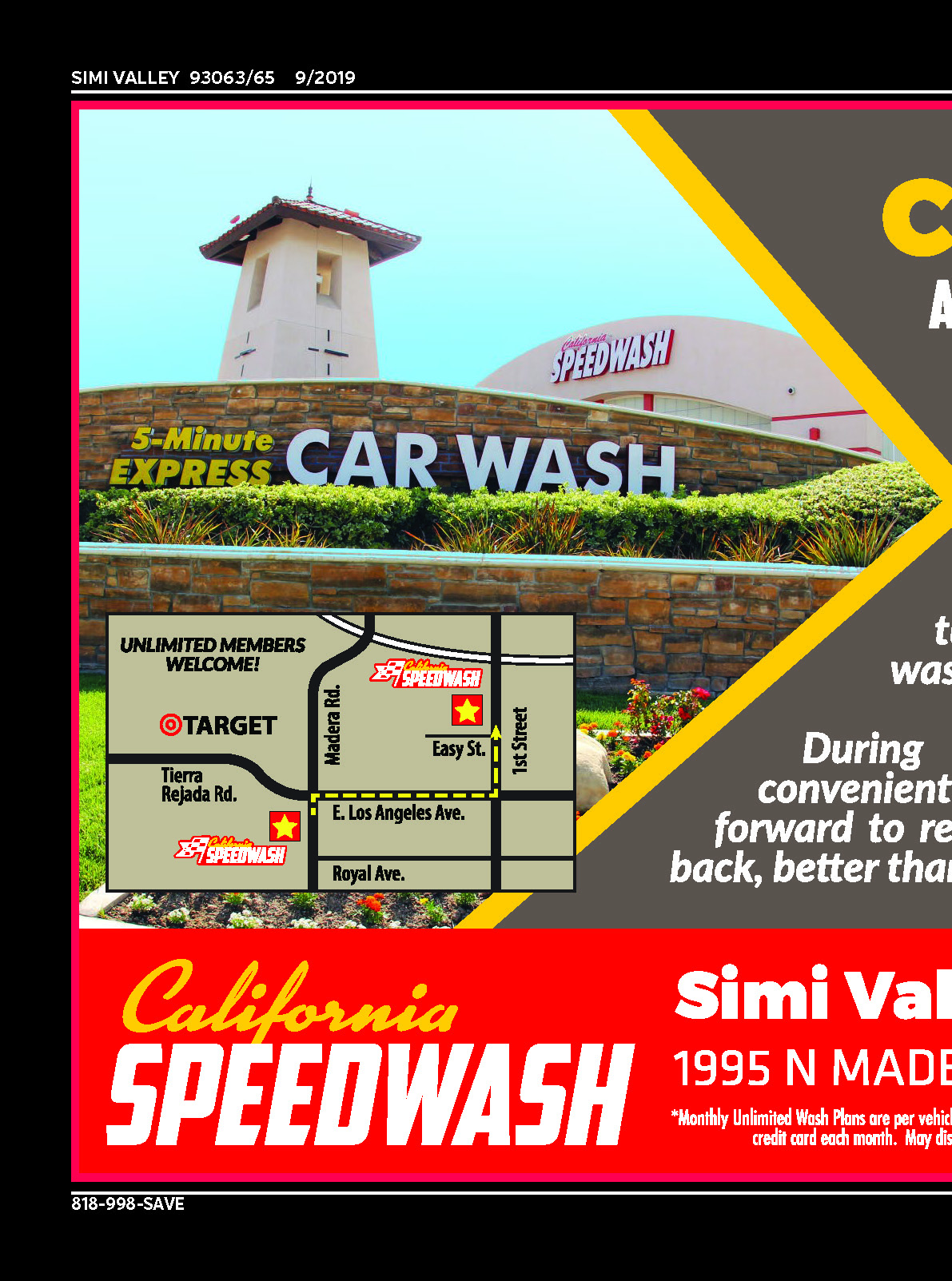 California Speedwash, Simi Valley, coupons, direct mail, discounts, marketing, Southern California