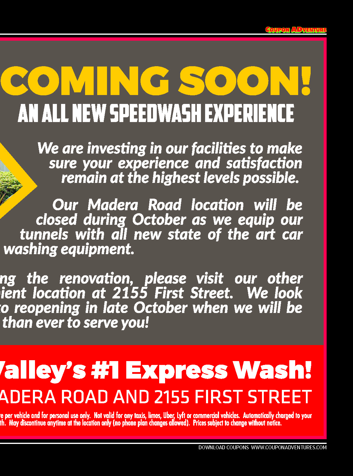 California Speedwash, Simi Valley, coupons, direct mail, discounts, marketing, Southern California