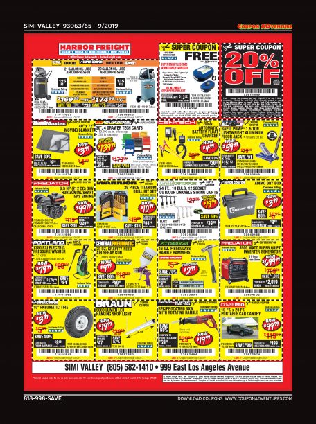 Harbor Freight, Simi Valley, coupons, direct mail, discounts, marketing, Southern California