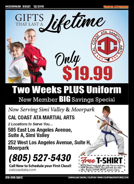 Cal Coast ATA Martial Arts, Moorpark, coupons, direct mail, discounts, marketing, Southern California