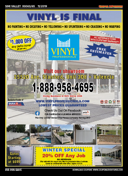 Vinyl Professionals, Simi Valley, coupons, direct mail, discounts, marketing, Southern California