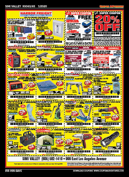 Harbor Freight, Simi Valley, coupons, direct mail, discounts, marketing, Southern California