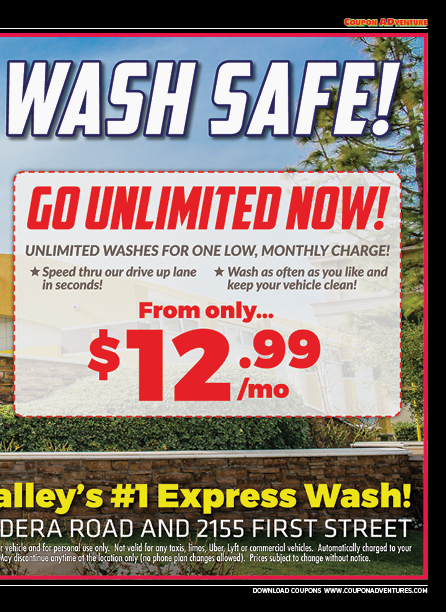 California Speedwash, Simi Valley, coupons, direct mail, discounts, marketing, Southern California