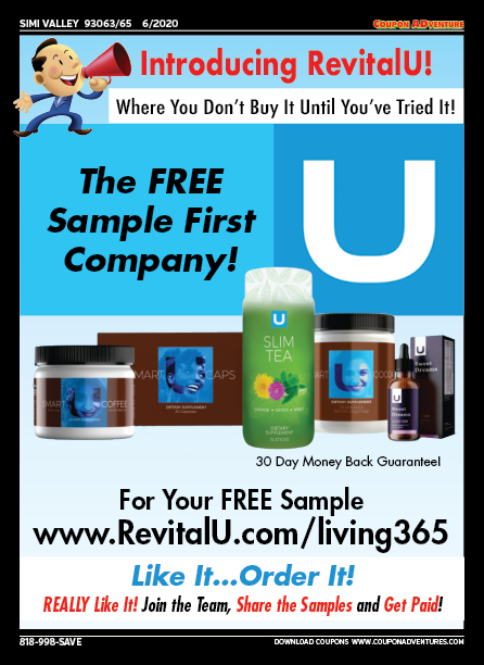 RevitalU, Chatsworth, coupons, direct mail, discounts, marketing, Southern California