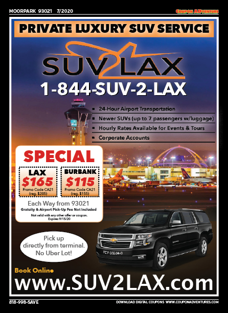 SUV 2 LAX, Moorpark, coupons, direct mail, discounts, marketing, Southern California