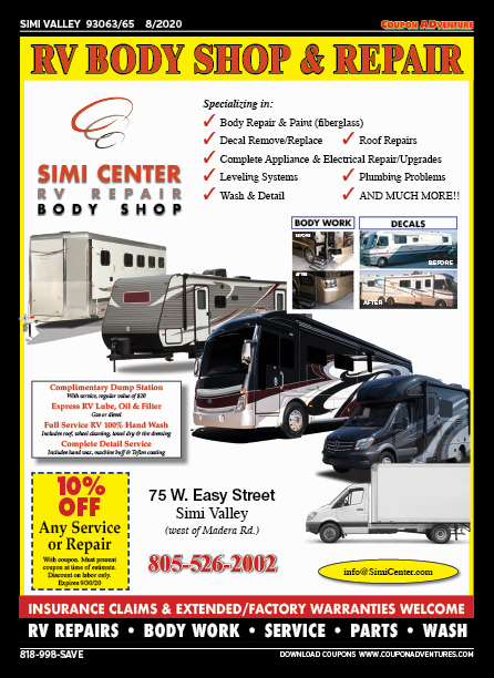 Simi Center RV Repair, Simi Valley, coupons, direct mail, discounts, marketing, Southern California