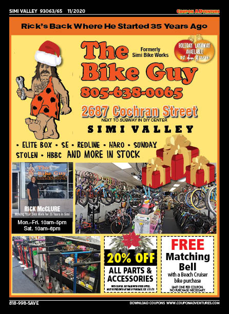 The Bike Guy, Simi Valley, coupons, direct mail, discounts, marketing, Southern California