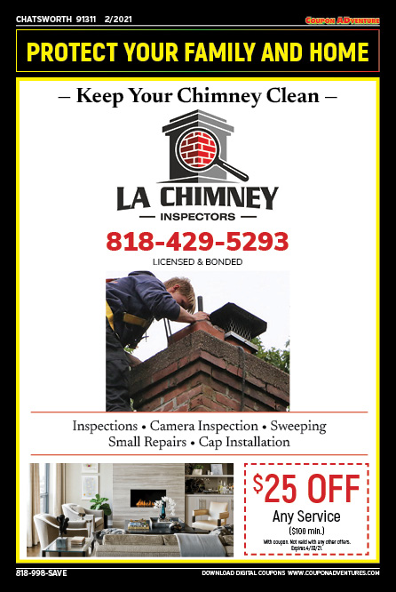 LA Chimney, Chatsworth, coupons, direct mail, discounts, marketing, Southern California