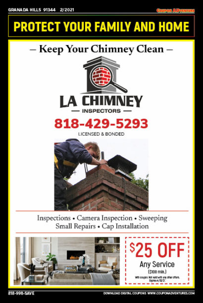 LA Chimney Inspections, Granada Hills, coupons, direct mail, discounts, marketing, Southern California