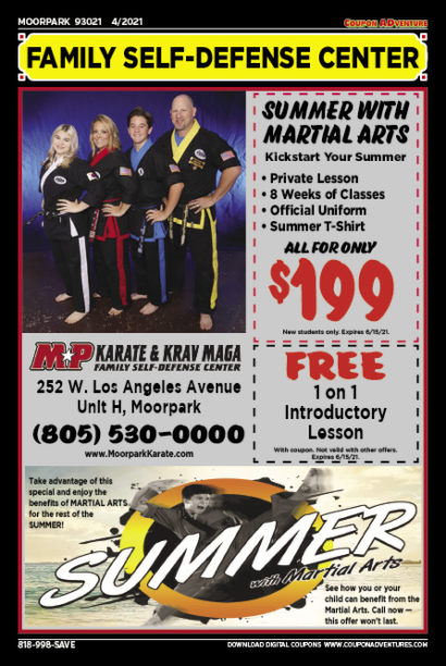 MP Karate Krav Maga, Moorpark, coupons, direct mail, discounts, marketing, Southern California