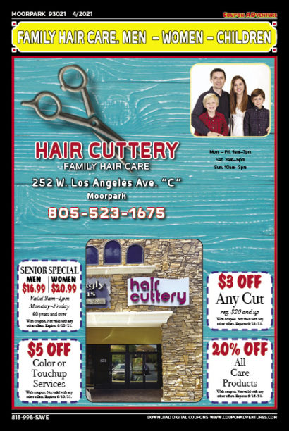 Hair Cuttery, Moorpark, coupons, direct mail, discounts, marketing, Southern California