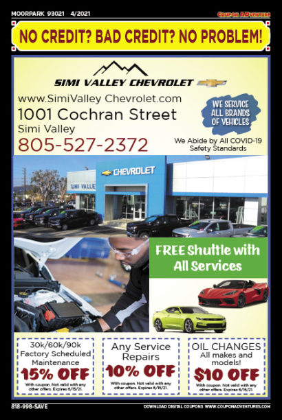 Simi Valley Chevrolet, Moorpark, coupons, direct mail, discounts, marketing, Southern California