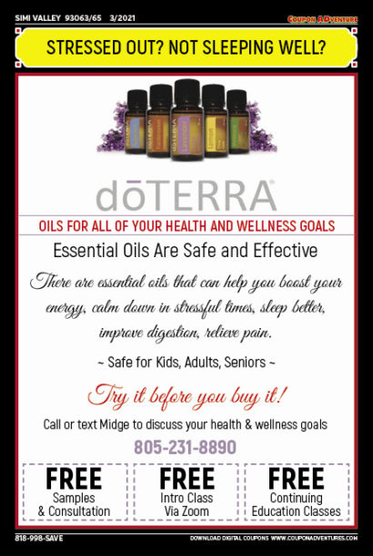 doTerra, Simi Valley, coupons, direct mail, discounts, marketing, Southern California