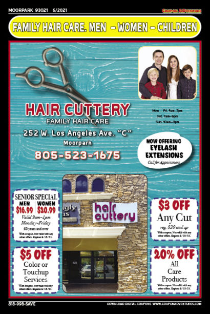 Hair Cuttery, Moorpark coupons, direct mail, discounts, marketing, Southern California