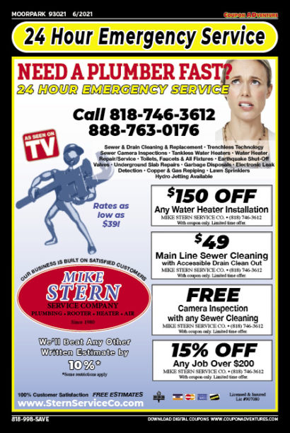 Mike Stern, Moorpark coupons, direct mail, discounts, marketing, Southern California