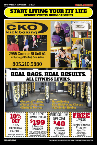 CKO Kickbooxing, SImi Valley, coupons, direct mail, discounts, marketing, Southern California