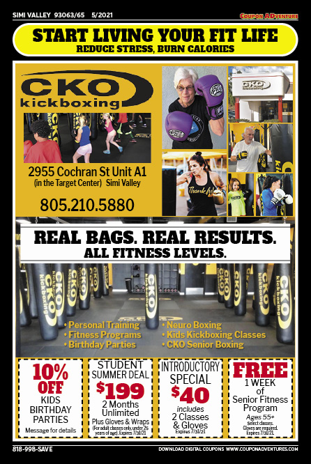 CKO Kickbooxing, SImi Valley, coupons, direct mail, discounts, marketing, Southern California