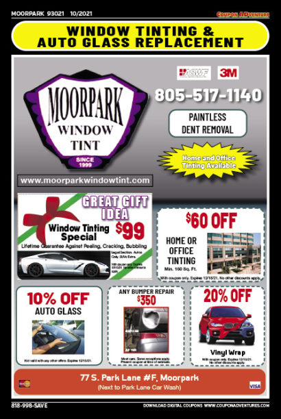 Moorpark Window Tint, Moorpark, coupons, direct mail, discounts, marketing, Southern California