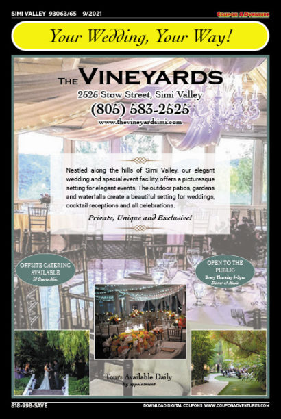 The Vineyards, SImi Valley, coupons, direct mail, discounts, marketing, Southern California