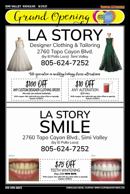 LA Story, LA Story Smile, SImi Valley, coupons, direct mail, discounts, marketing, Southern California