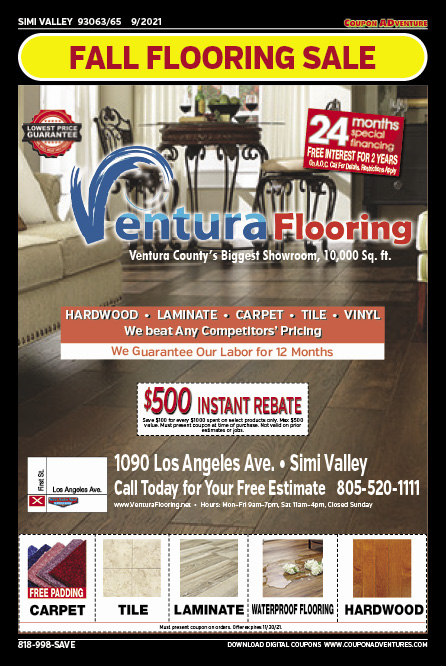 Ventura Flooring, SImi Valley, coupons, direct mail, discounts, marketing, Southern California