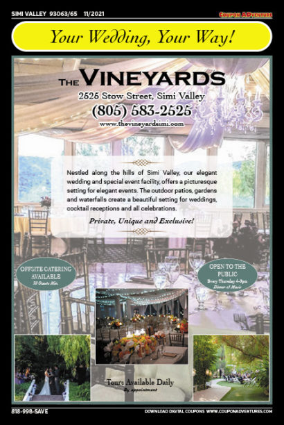 The Vineyards, Simi Valley, coupons, direct mail, discounts, marketing, Southern California