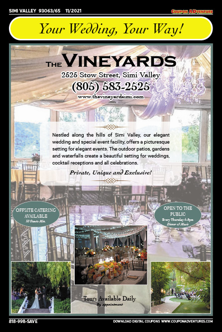 The Vineyards, Simi Valley, coupons, direct mail, discounts, marketing, Southern California