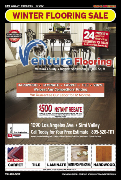 Ventura Flooring, Simi Valley, coupons, direct mail, discounts, marketing, Southern California