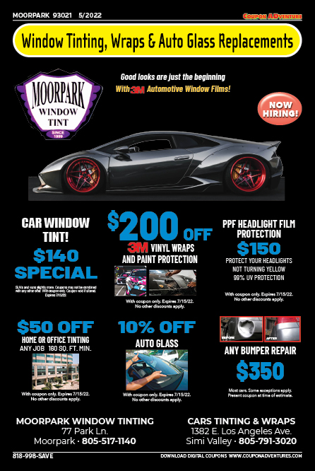 Moorpark Window Tint, Moorpark, coupons, direct mail, discounts, marketing, Southern California