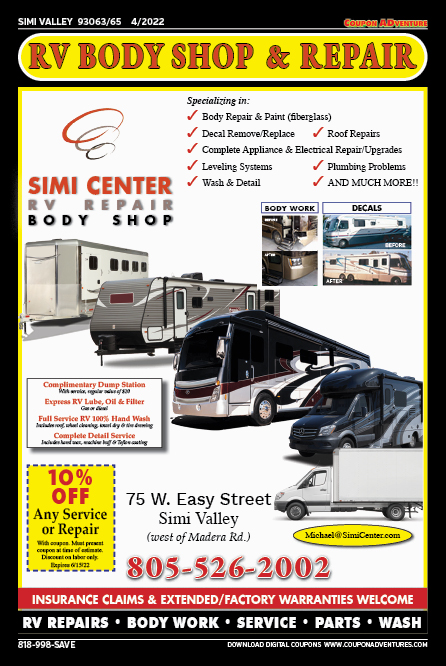 Simi Center RV Repair, Simi Valley, coupons, direct mail, discounts, marketing, Southern California