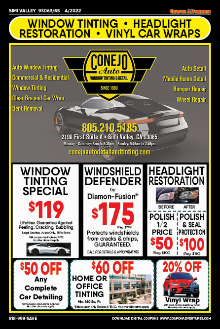 Conejo Auto, Simi Valley, coupons, direct mail, discounts, marketing, Southern California