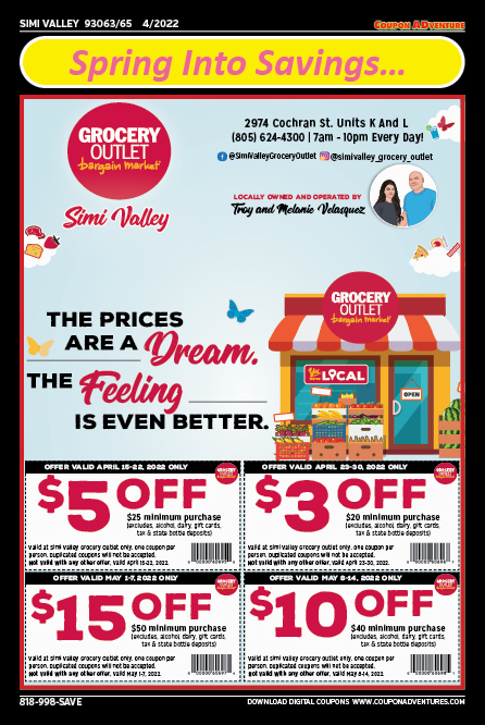 Grocery Outlet, Simi Valley, coupons, direct mail, discounts, marketing, Southern California