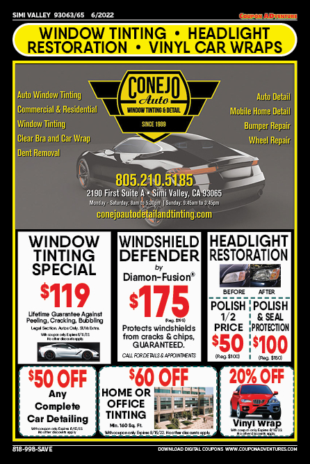 Conejo Auto, Simi Valley, coupons, direct mail, discounts, marketing, Southern California