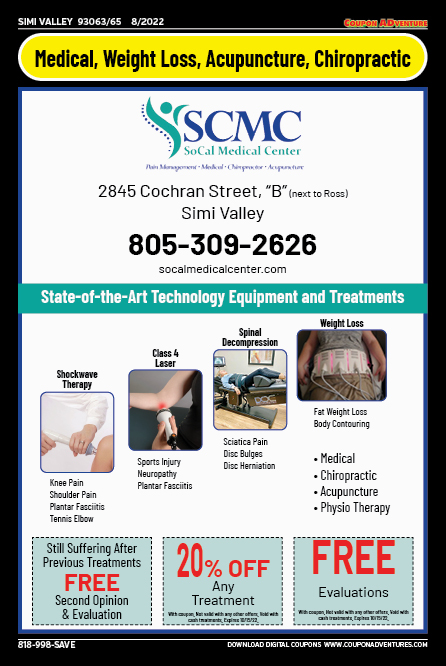 SoCal Medical Center, Simi Valley, coupons, direct mail, discounts, marketing, Southern California