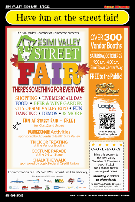 Simi Valley Street Fair, Simi Valley, coupons, direct mail, discounts, marketing, Southern California