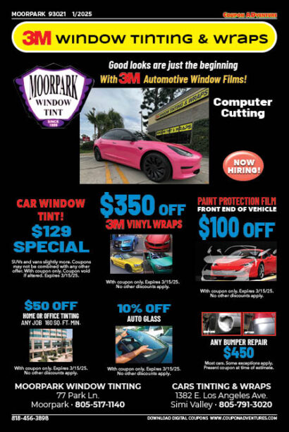 Moorpark Window Tint, Coupon ADventure