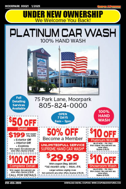 Platinum Car Wash, Coupon ADventure