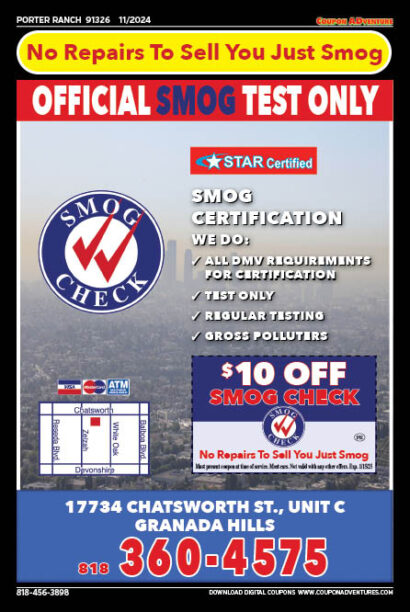 Official Smog Test Only